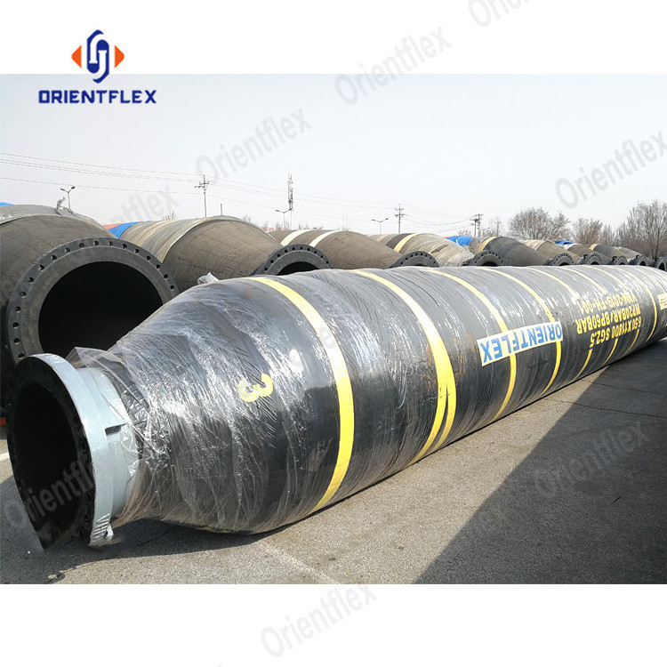 oil gas dredging rubber dredge pipe 24inch floating slurry suction hose hoses cement for dredging