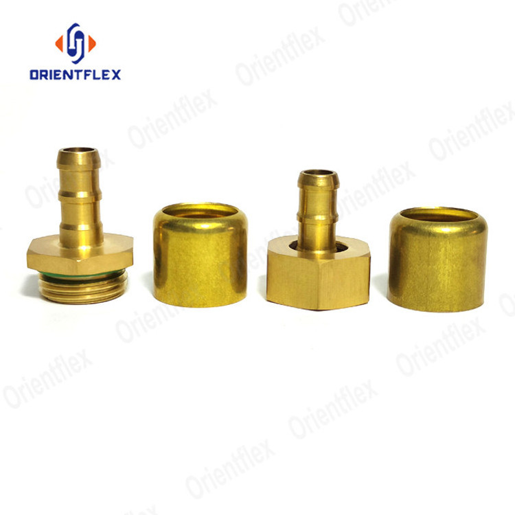 Heavy Duty Brass Metal Double Garden Water Hose Pipe Quick Connect Nozzle With Connector 24Mm Plastic