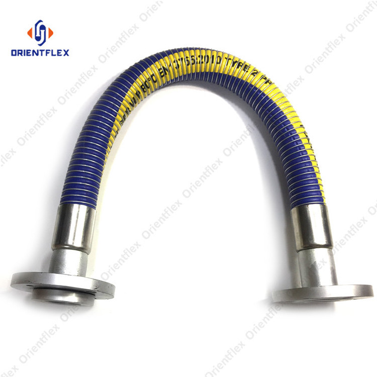 Industrial hydraulic pressure cargo composite steel bottom loading hose for oil and gas