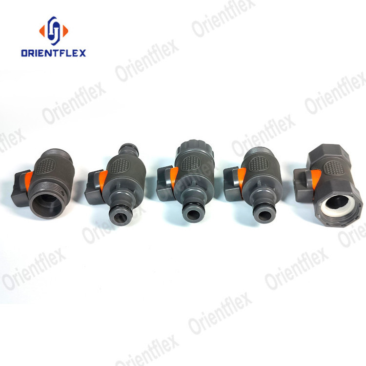 1/2 Mpt X 3/4 Female Hose Connector Messing Quick Garden Hose Connector Fittings Plastic Colored