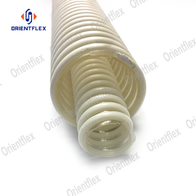 100mm 125mm 6 inch flexible dust collection hose/pu helix duct hose