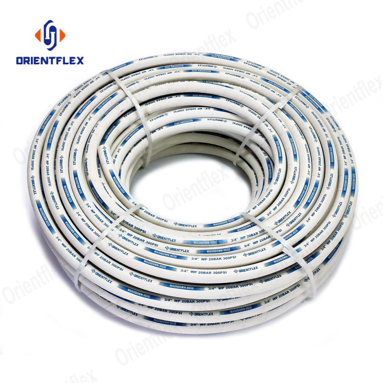 19Mm 25Mm EPDM White Washdown Wash Down Hose For Commercial Kitchen