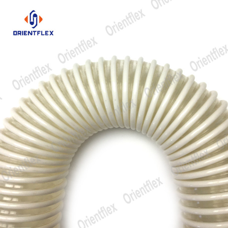 100mm 125mm 6 inch flexible dust collection hose/pu helix duct hose