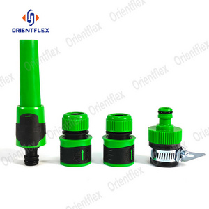 Hose Connector Garden Kit Repair Coupling Joints 3/4 inch Garden Hose End Extended Fittings Plastic