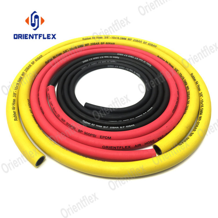 high pressure flexible breathing air compressor hose/rubber air hose with fittings