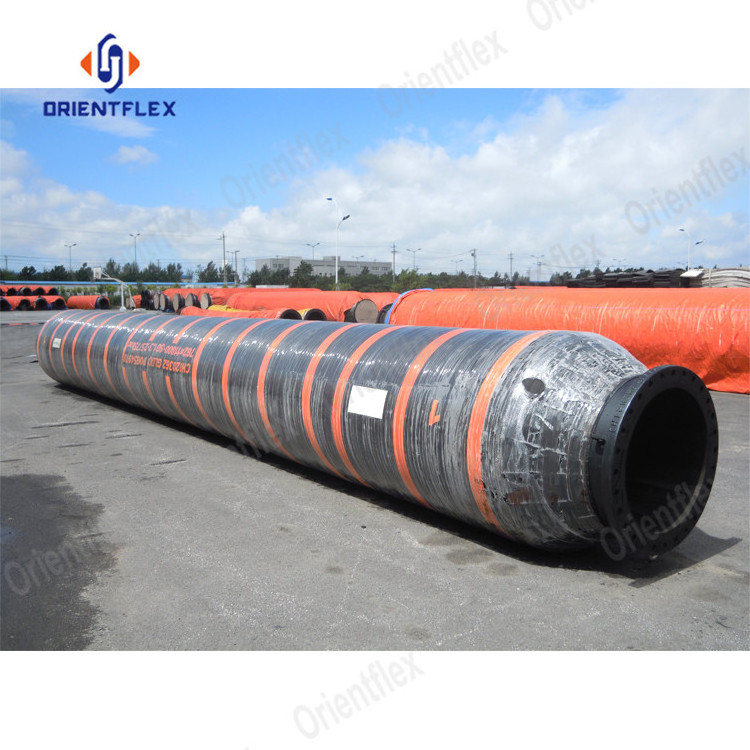 oil gas dredging rubber dredge pipe 24inch floating slurry suction hose hoses cement for dredging