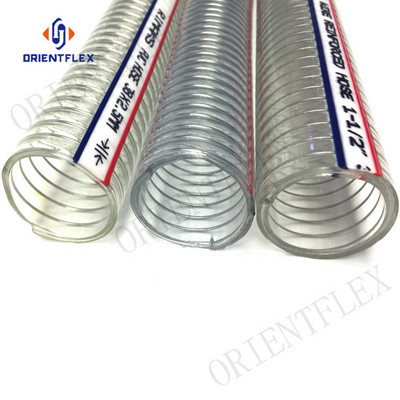 flexible pvc thunder hose/clear pvc spiral steel wire reinforced food grade hose pipe china suppliers