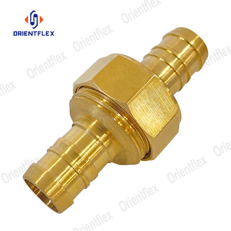 Water Hose Connector 3/4 Inch Female Connector Metal Garden Brass Plated Steel Quick Connector