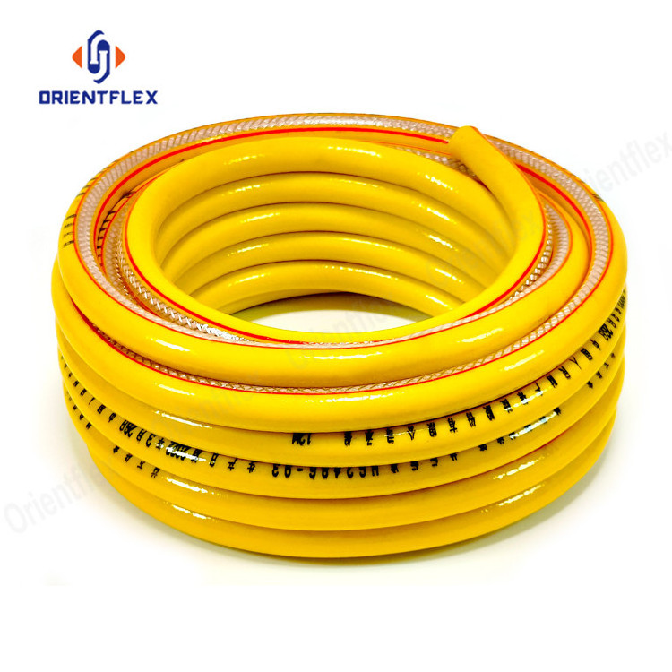 5/16 Braided Flexible Cooker Hose Pvc Reinforced Propane Lpg Natural Gas Extension Hose Pipe