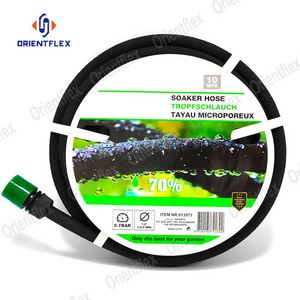 New 15M Black Porous Soaker Hoses Hose 50Ft 5/8 For Garden Greenhouse Plant Soil And Root Watering