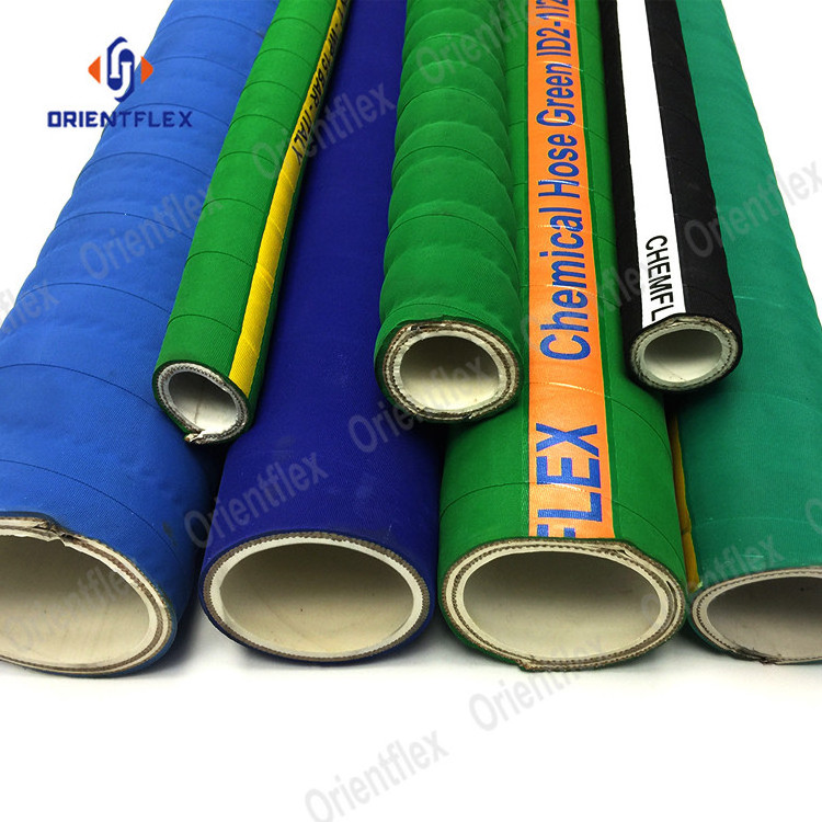 chemical transfer solvent sulphuric acid resistant rubber UHMWPE chemical suction hose