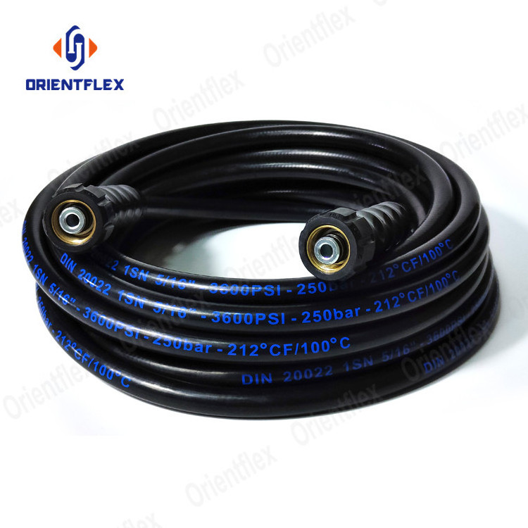 3/8 high pressure car power wash hose hot water pressure washer hose and gun 4000 psi for sale