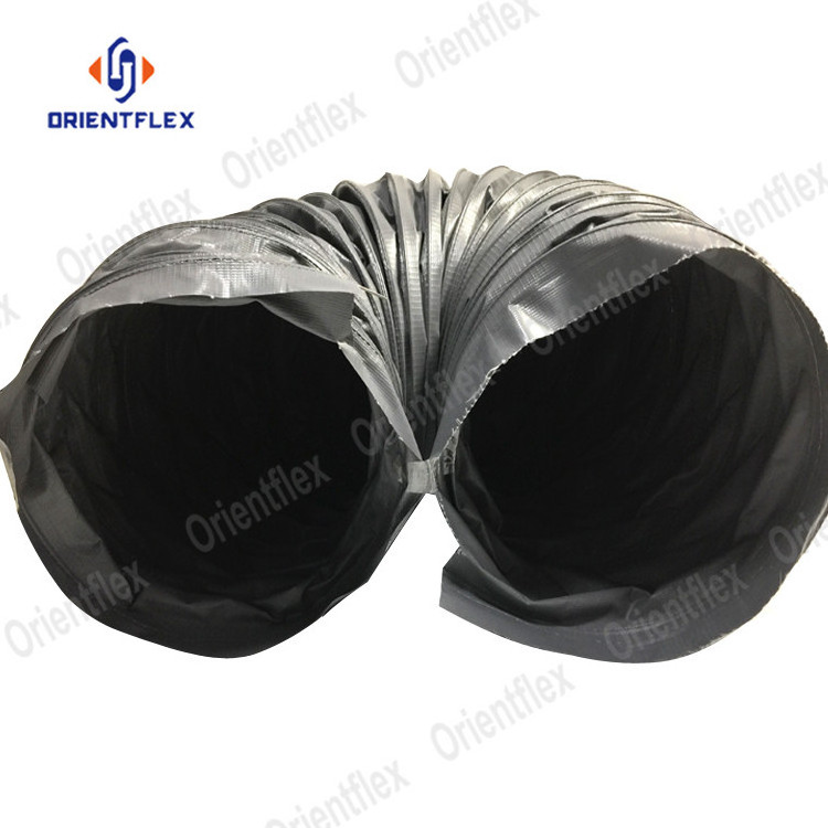 6 inch 12 inch wire reinforced flexible nylon fabric air vent duct hose and ducting