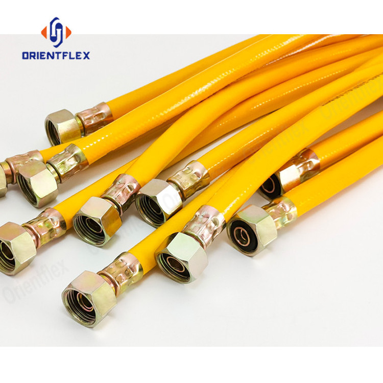 5/16 Braided Flexible Cooker Hose Pvc Reinforced Propane Lpg Natural Gas Extension Hose Pipe