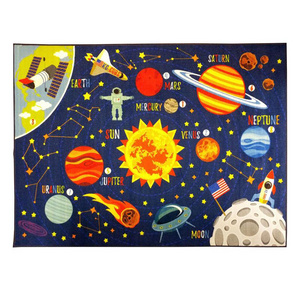 Anti Slip Custom 3d Printed Rugs luxury living room carpet hand tufted area rugs Durable Early Educational Baby Play Printed Rug