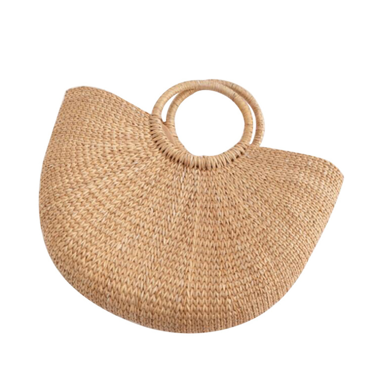 Wholesale Good Price Hand Woven Handmade Ladies Women Straw Sea Grass Handbag Tote Hand Bag