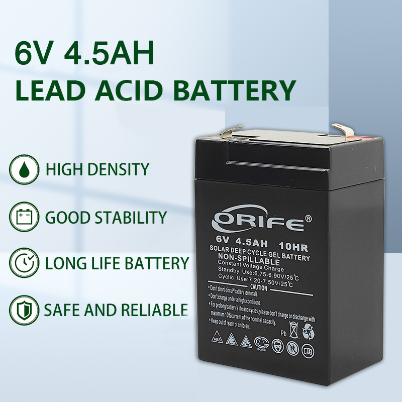 Wholesale elevator emergency equipment acid VRLA sealed 6v 4.5ah lead batteries charger