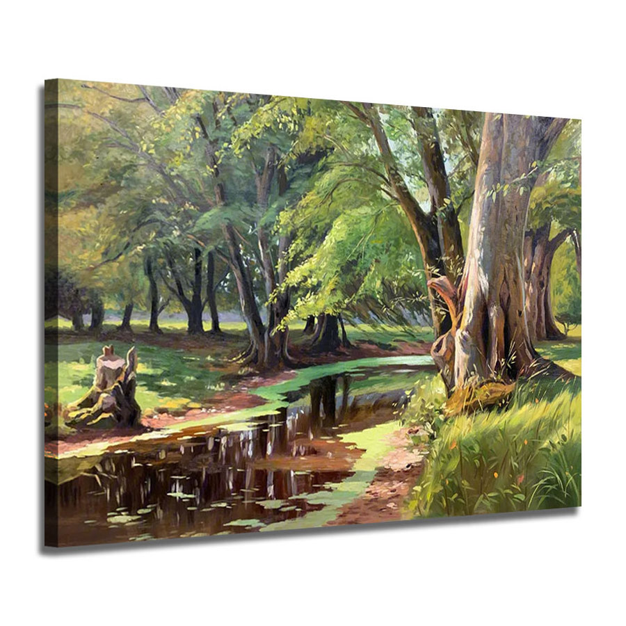 Original Art High Quality Natural Forest Scenery Canvas Wall Art Premium Home Decoration