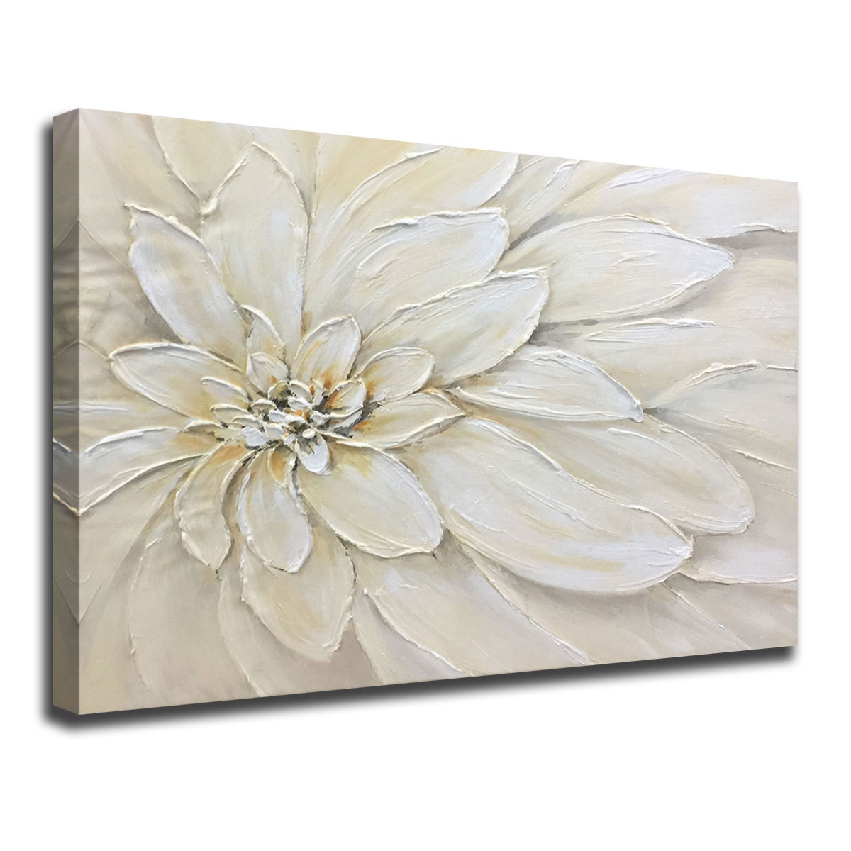 Original art 100% Hand Painted Home Decor 3d Flower Wall Art Knife Texture Oil Painting For Wall Art