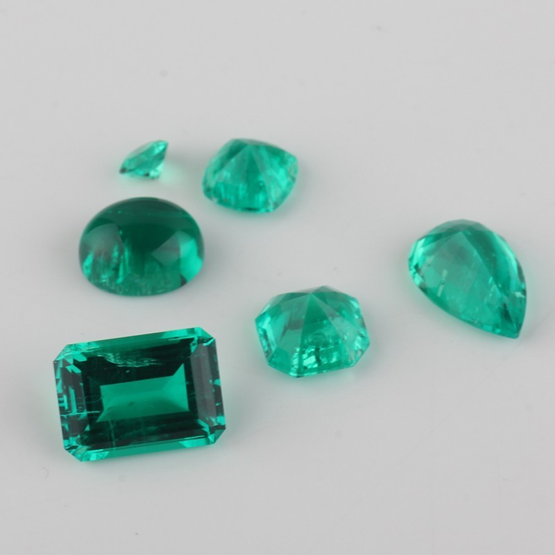 Starsgem Lab Created Emerald Stone Emerald Cut Hydrothermal Emerald Colombian Green Lab grown Gemstone