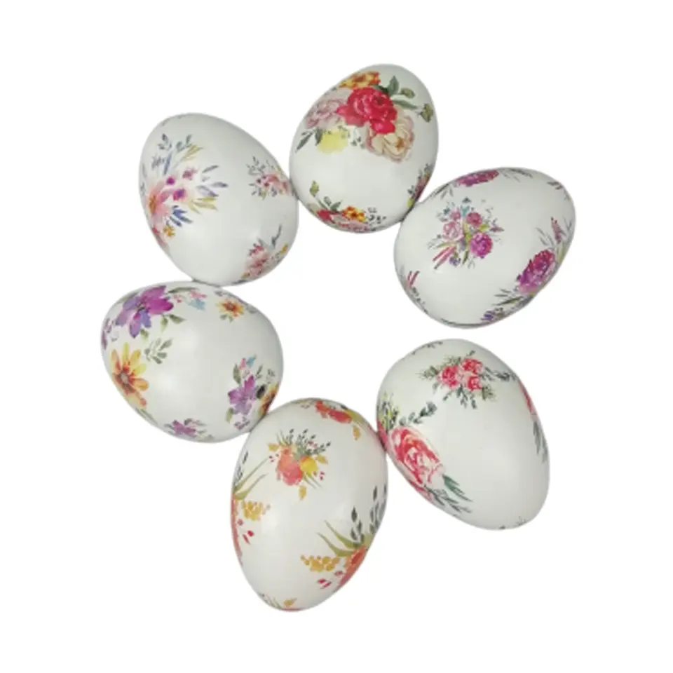 Easter decorations Ceramic DIY painting eggs sublimation white eggs bisque unpainted ceramic for chickens