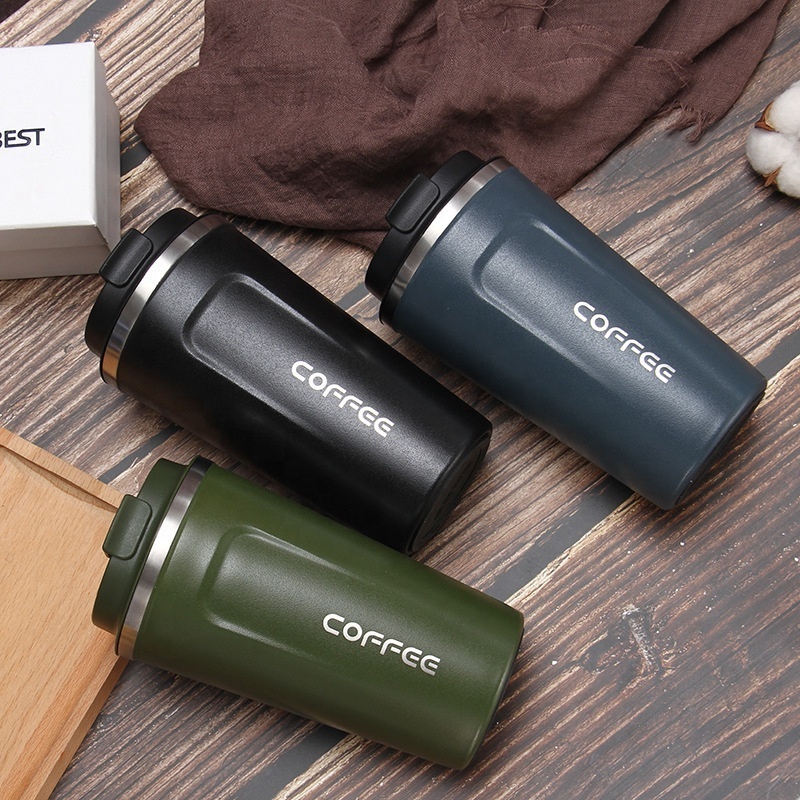 Wholesale Customized 380ml 510ml stainless steel water bottle display vacuum smart coffee travel mug tumbler cup