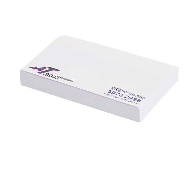 Promotional Stick Notes Office supplies color printing Memo pads Notepad stickers with Custom logo