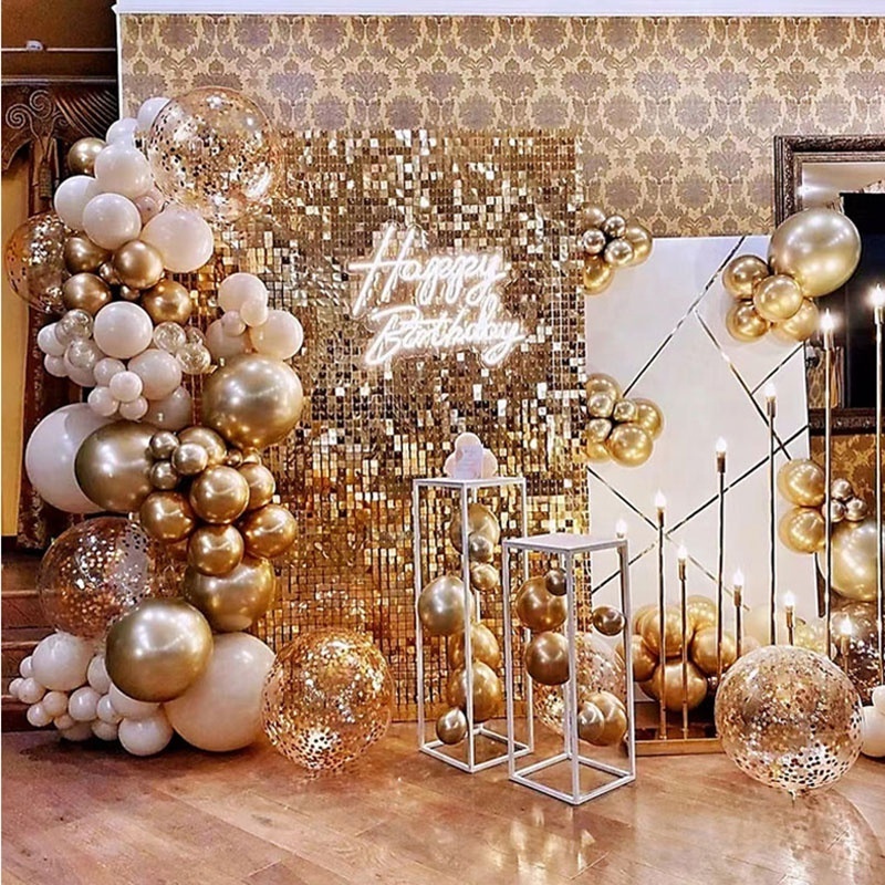 Indoor Outdoor Grid Panel Interlocking 3d Panel Backdrop Sequin Shimmer Wall For Wedding Birthday Party Decoration