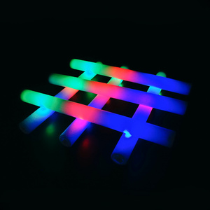 Party Foam Custom Logo Led Light-Up Foam Glow Colorful Light Up Led  Stick Flashing Light Multi-Color For Kids