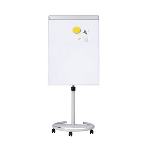 Double-Sided Dry Erase Board Magnetic Mobile Whiteboard with Movable Metal Castors