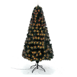 Commercial Colorful Metal Stand Fiber Optic Christmas Tree  For Window Door Part