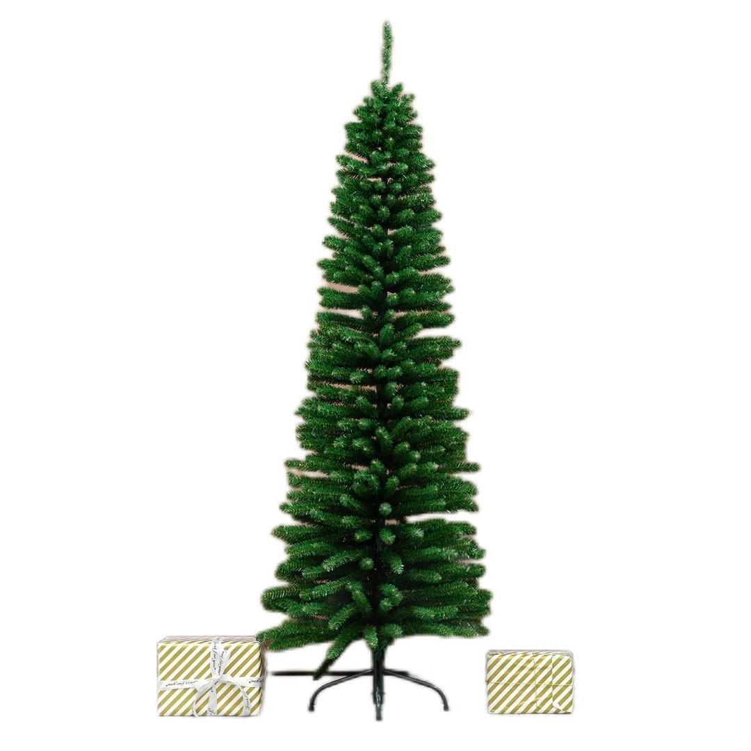 Modern Packaging 2023 navidad Christmas Tree Set DIY Lights Flocking PVC Christmas Tree For New Year