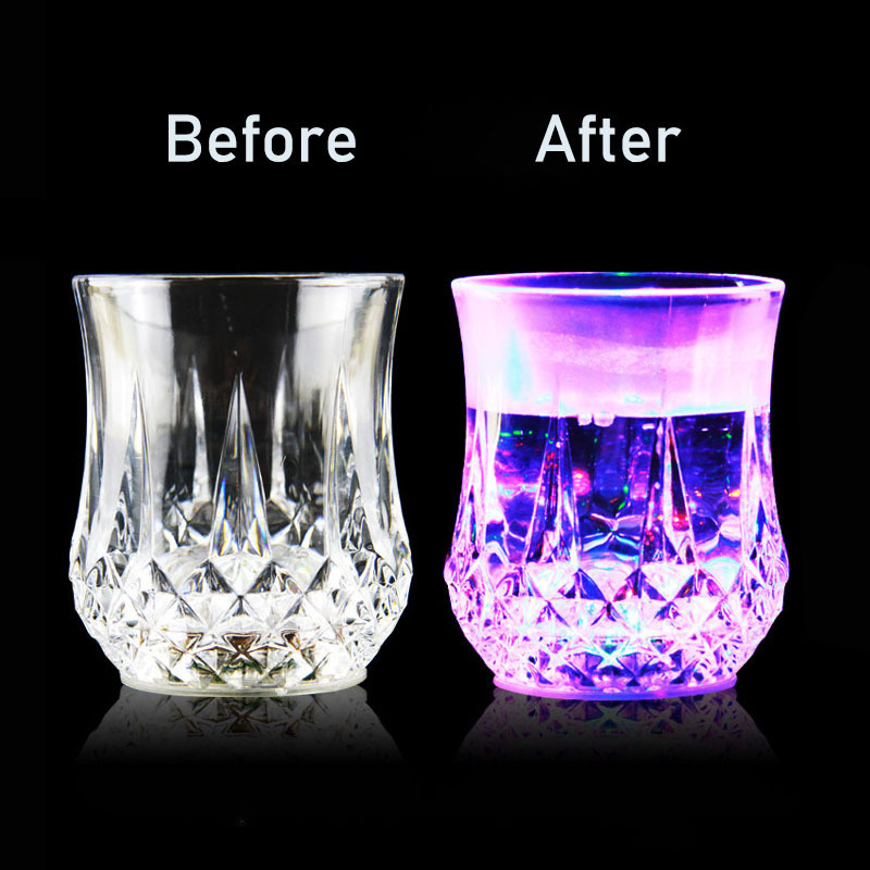 Color Change Flash Light Led Hot Selling  Beer Plastic Cup Party Bar Beer Drinking Led Lighting Cup