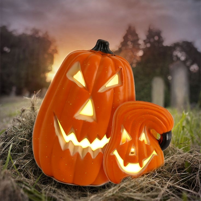 Halloween High Quality Pumpkin Lantern Hot Sale Halloween  Decorations Plastic Decoration Pumpkin Lamp