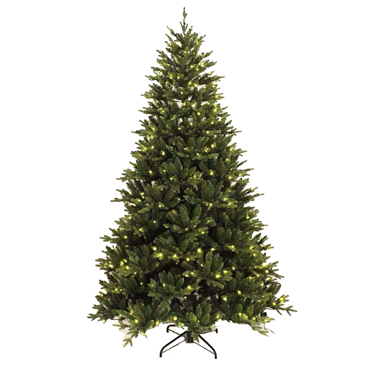 Pre-lit 7ft Artificial Christmas Tree With Warm White Led Light