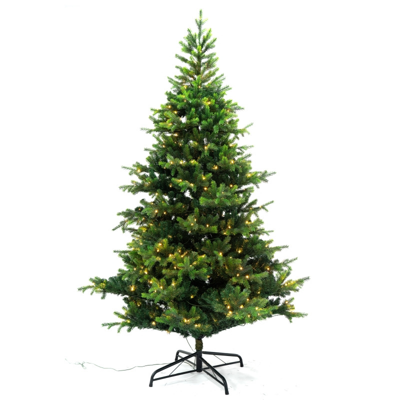 2024 High Quality Artificial Hot-Sale PE PVC Green Christmas Tree 50cm 180cm 210cm 240cm Full PE decorative christmas trees