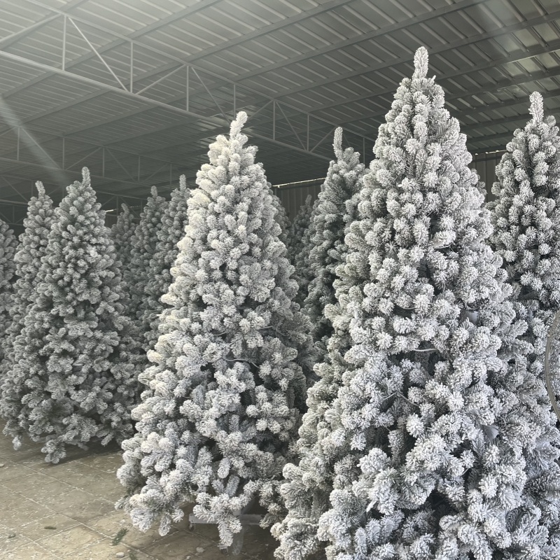 Manufacturer Wholesale Price Metal Stand Hinged PE PVC Arbol de Navidad Kerstboom christmas tree For New Year Home Party