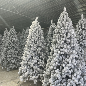 Manufacturer Wholesale Price Metal Stand Hinged PE PVC Arbol de Navidad Kerstboom christmas tree For New Year Home Party