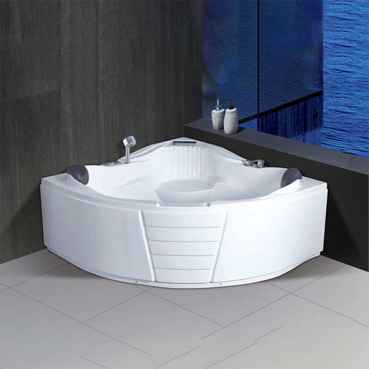 Bathroom Electronic Hydro Whirlpool Corner Acrylic Spa Water Massage Portable Bathtub