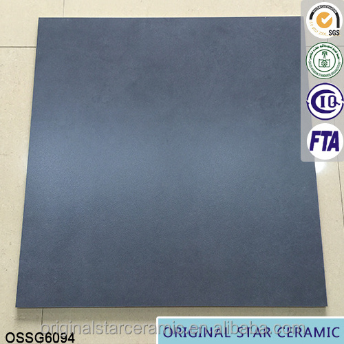 Blue Frosted Texture Porcelain Tile 600X600mm Non Slip Floor Tiles Courtyard Outdoor Matte Tiles