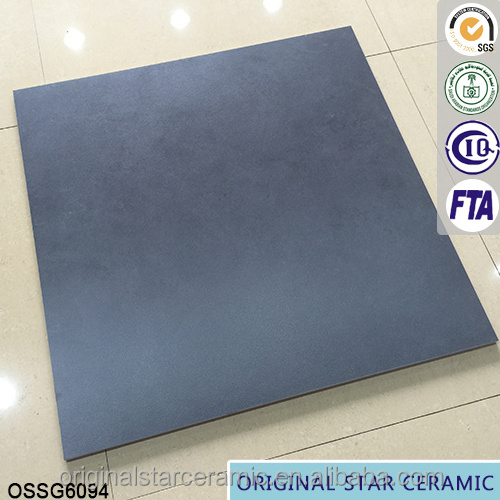 Blue Frosted Texture Porcelain Tile 600X600mm Non Slip Floor Tiles Courtyard Outdoor Matte Tiles