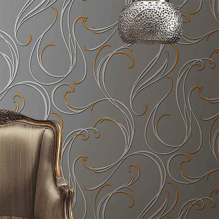 Commercial Wallpaper Household Bedroom Decor High Quality Vinyl PVC Wallpapers for Hotels