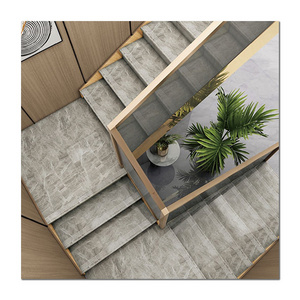 modern house stairway tiles grey marble texture stair tile decorative stairs step tiles