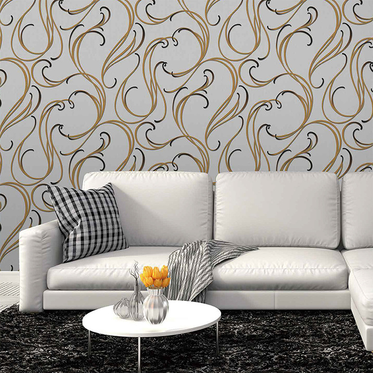 Commercial Wallpaper Household Bedroom Decor High Quality Vinyl PVC Wallpapers for Hotels