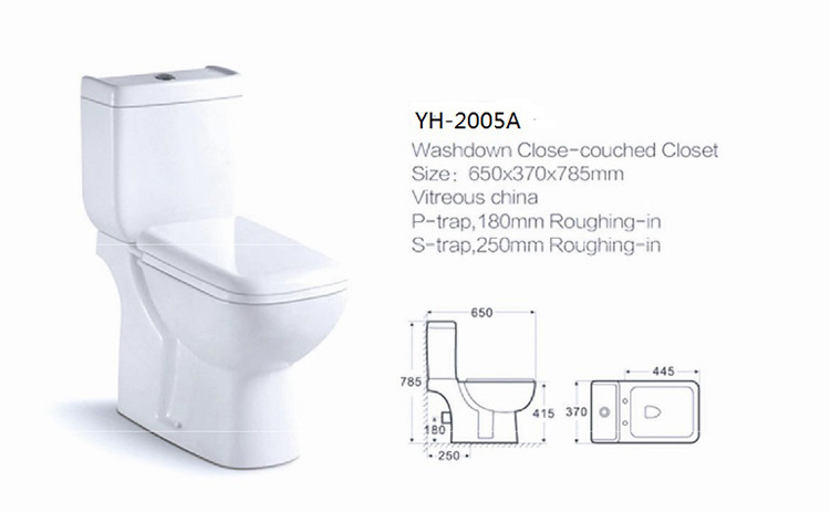 hot sales Ceramic Dual Flush Toilet Bathroom Ceramic close coupled toilet Ceramic Sanitary Ware