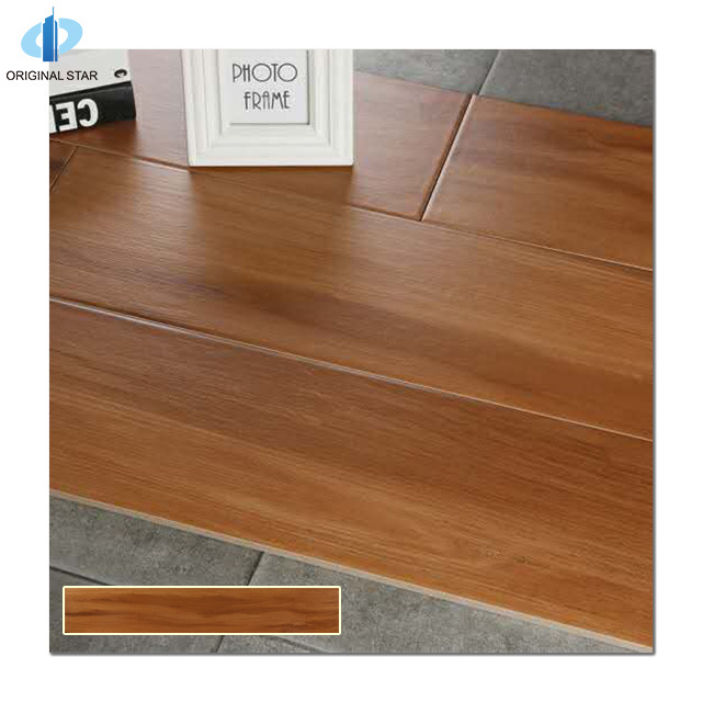 Wood Look Ceramic Tiles Series Dark Brown Foshan Wooden Tile Building Materials For Sale Size 200X1200 OS201207