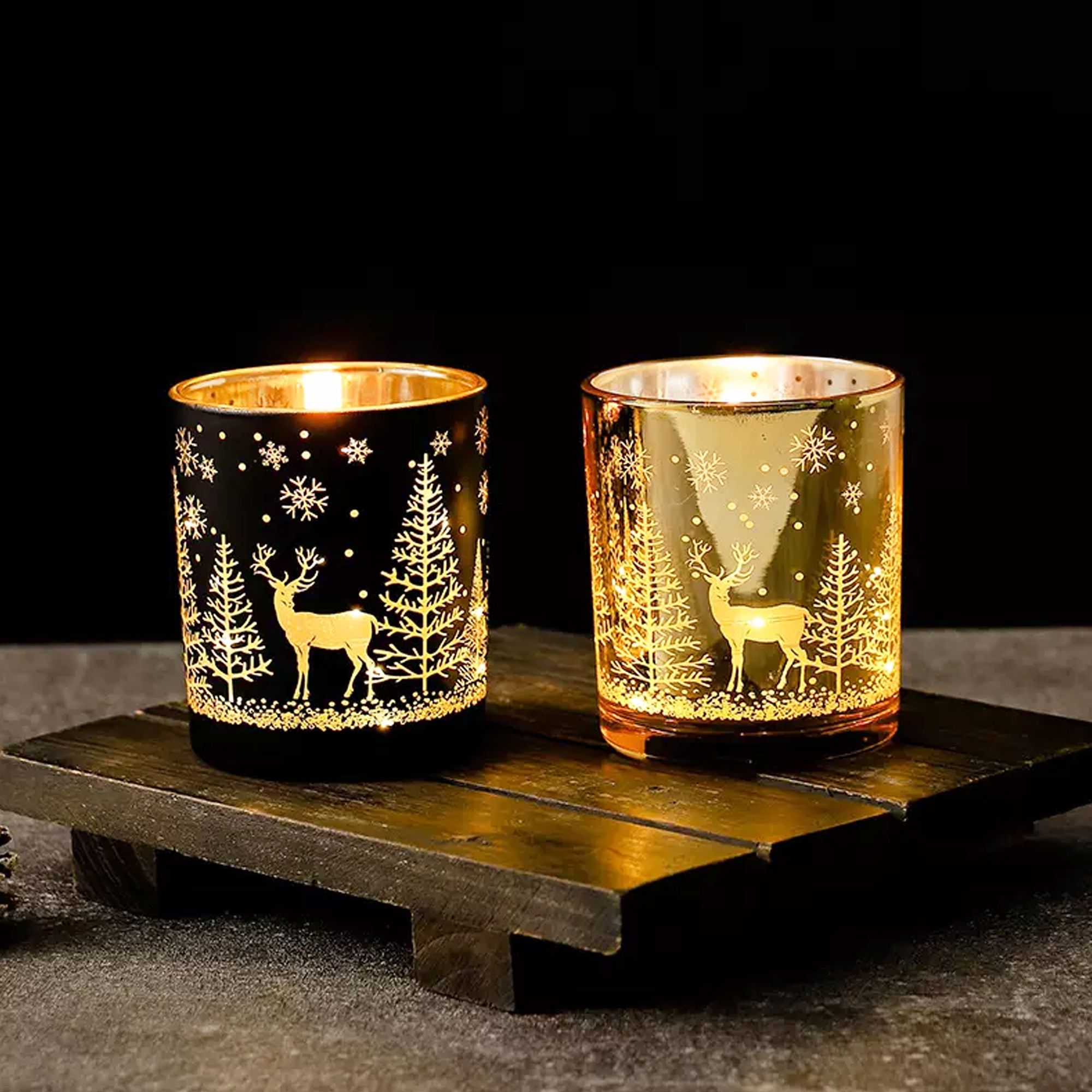 christmas gift box home decoration spiritual candles soy wax tree deer scented luxury scented christmas candle