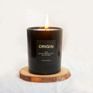 OEM ODM luxury aroma fragrance glass jar wholesale customized scented candles scented luxury in bulk