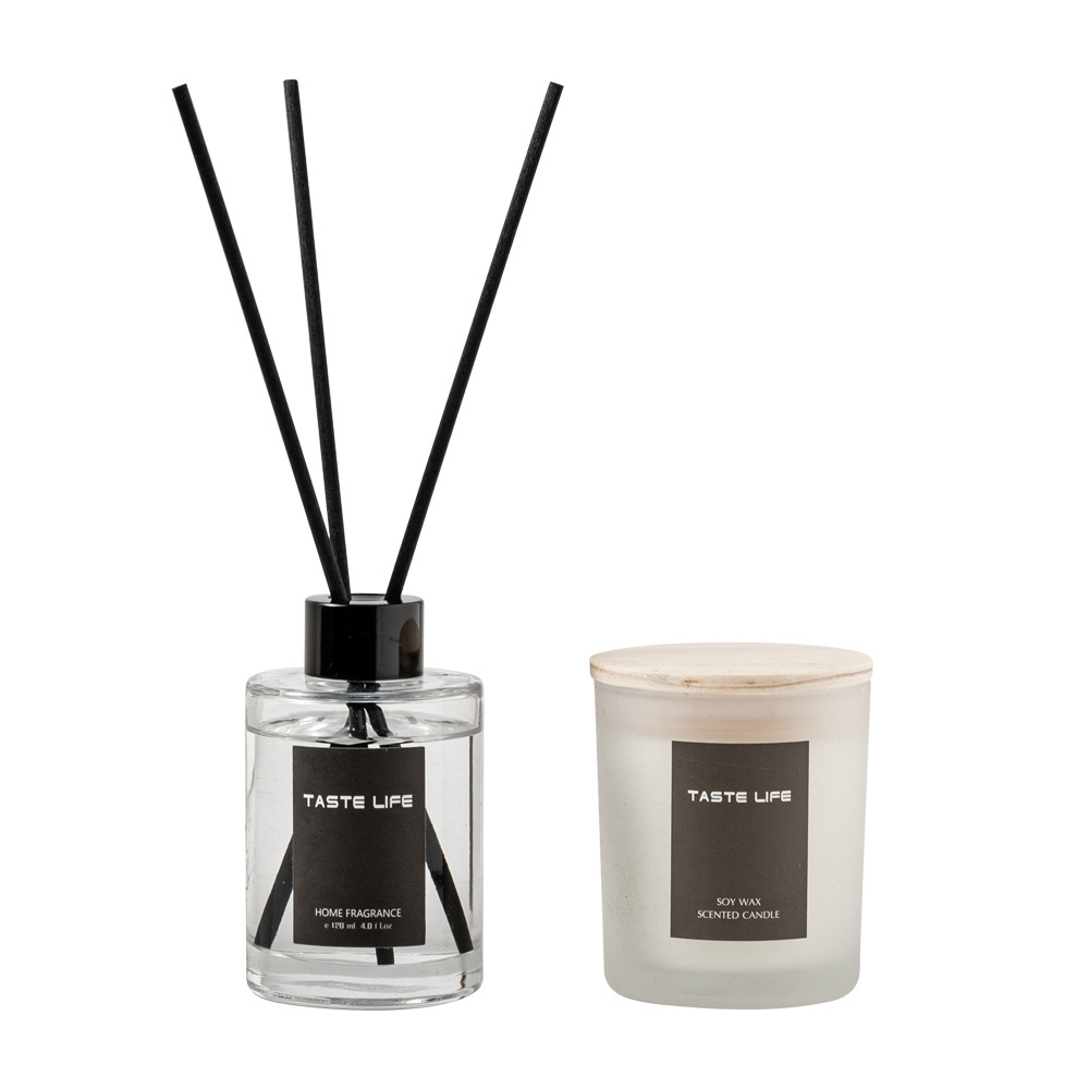 New arrival French vanilla luxury scenting oil fragrance making tealight large reed diffuser scented candles gift box set