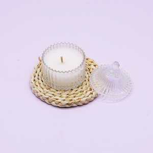 Luxury Transparent Glass Jar Multi Scented Aromatherapy Beeswax Scented Candle For Home Decoration Christmas gift